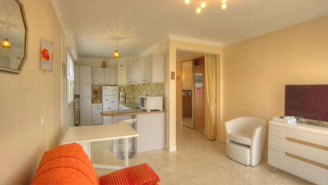 Apartment Studio 3 Etoiles Vue Mer 150M Plages Parking Clim Wifi Cannes